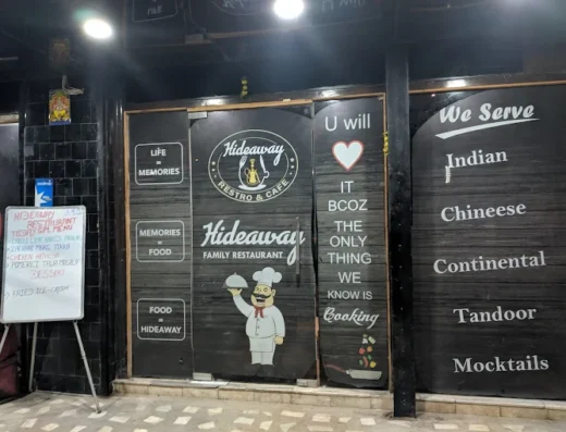 Hideaway Restro & Cafe – Chinese & Continental Café at BDA City Centre